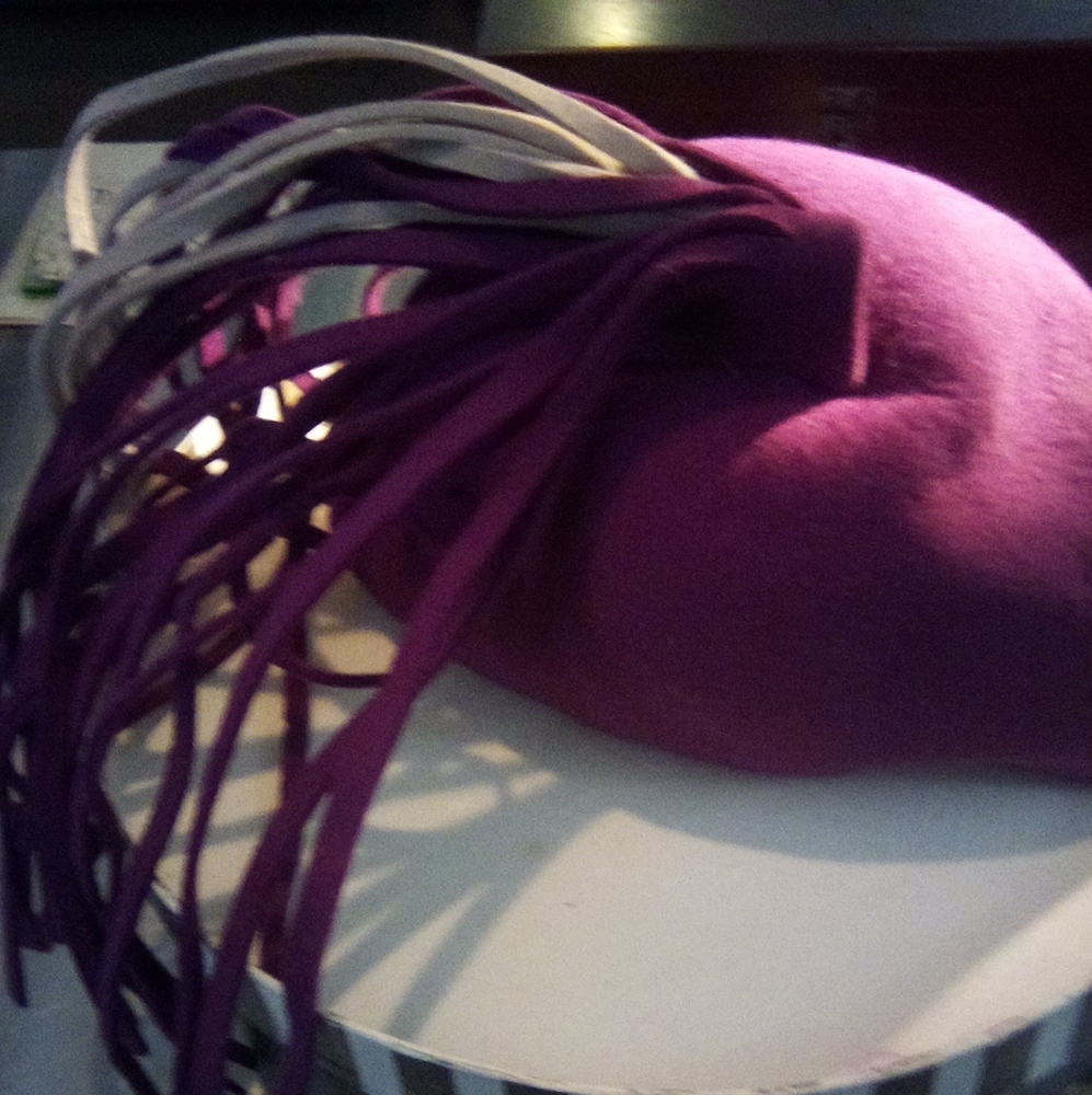 Cleo Sims Vintage Plum Felt Women's Hat (small)